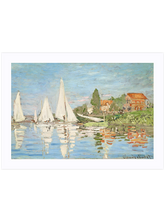 Monet Regatta at Argenteuil- Art Print